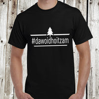 Herren T-Shirt Schwarz   #dawoidhoitzam