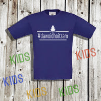 Kinder T-Shirt blau #dawoidhoitzam